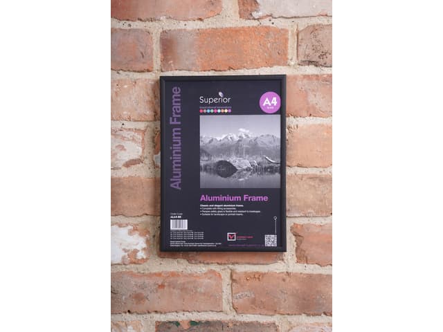 Fotolijst Seco A4 zwartkleurig geborsteld aluminium 7