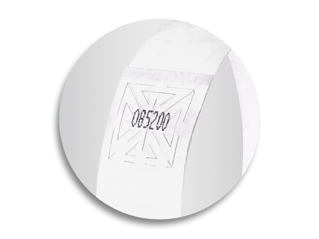 Evenementenbandjes Sigel 255x25mm wit 120 stuks 3
