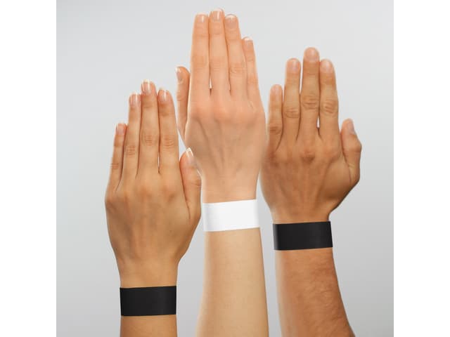 Evenementenbandjes Sigel 255x25mm wit 120 stuks 4