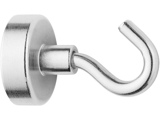 Magneet met haak Westcott 25mm zilver Trekkracht +/- 15kg
