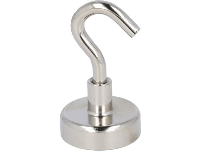 Magneet met haak Westcott 25mm zilver Trekkracht +/- 15kg 3