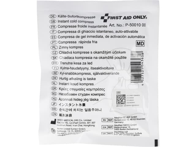 Koelkompres First Aid Only eenmalig