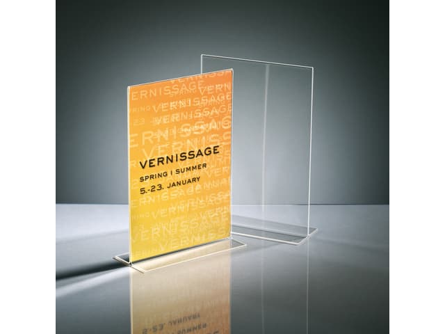 Tafelstandaard Sigel glashelder A4 recht 2