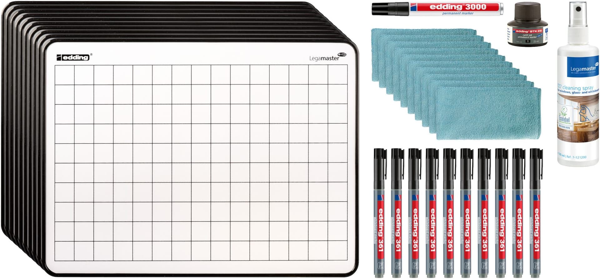 Wisbord Legamaster melamine starterset 33-delig