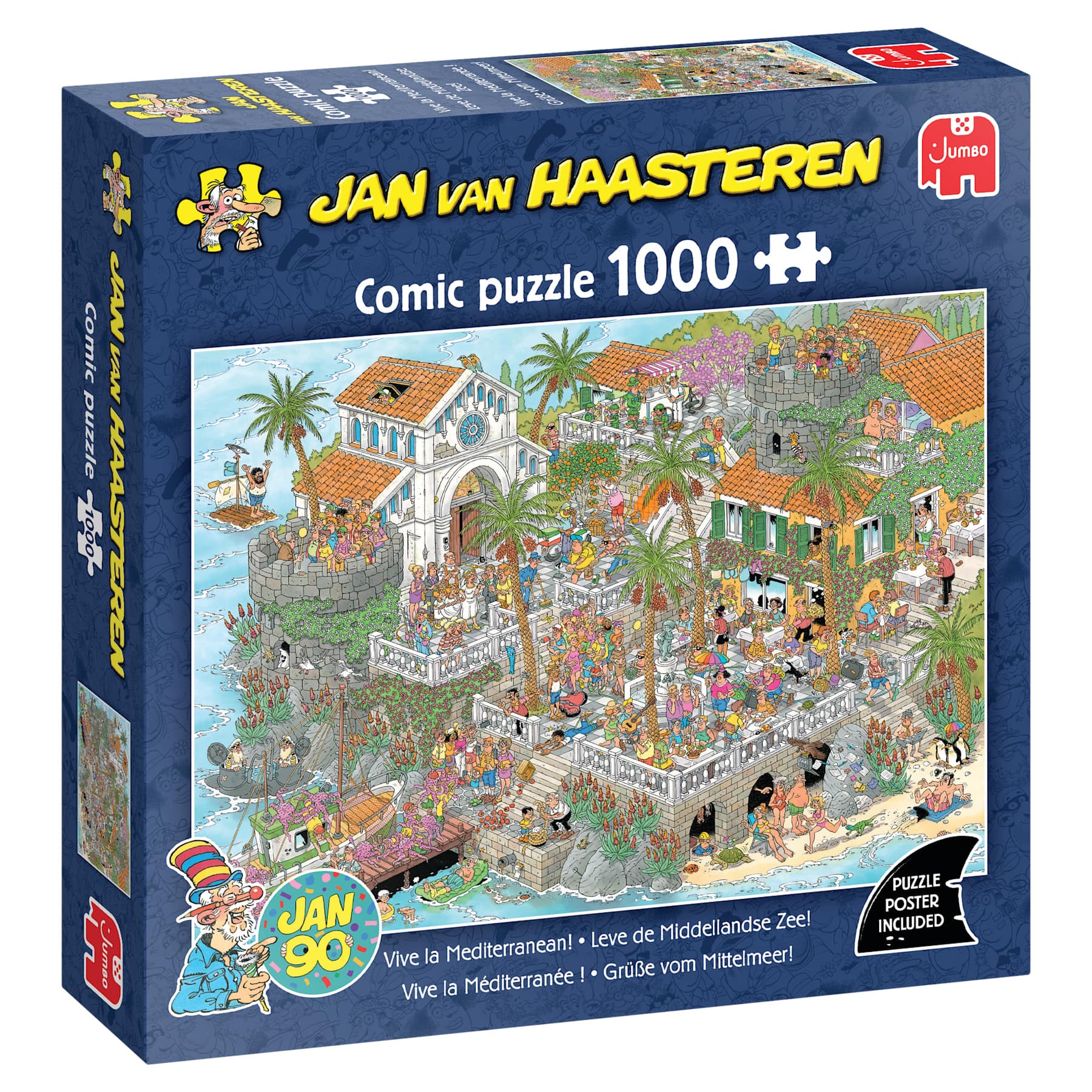Puzzel Jan van Haasteren Leve de Middellandse Zee 1000st