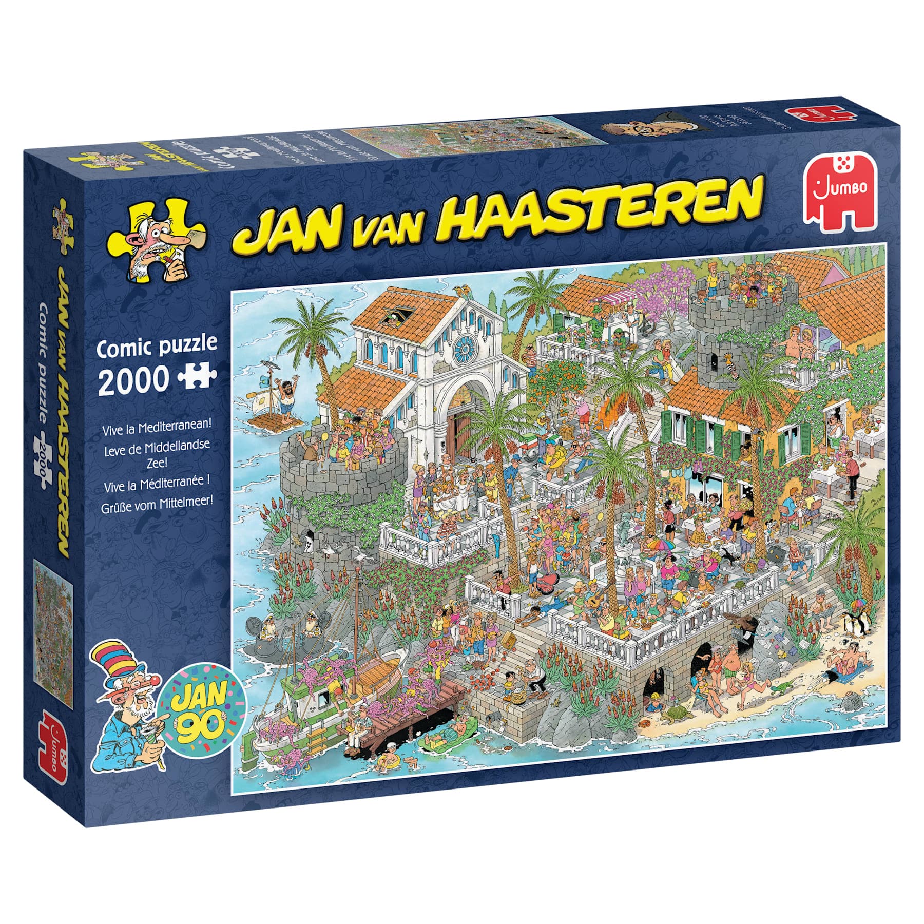 Puzzel Jan van Haasteren Leve de Middellandse Zee 2000st