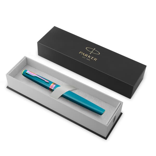 Rollerpen Parker Meridian teal RBT fijn