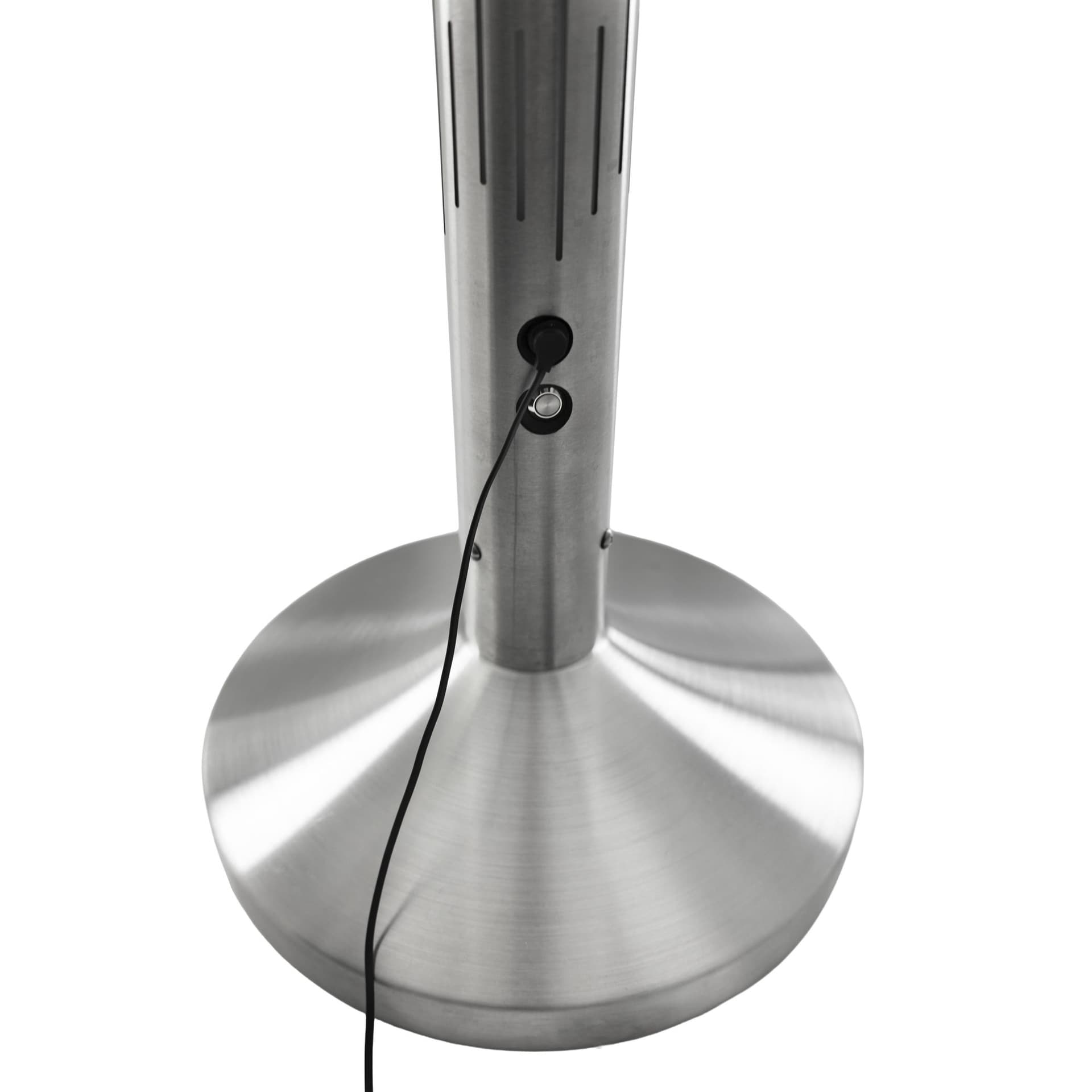 Afzetpaal Securit Nova RVS met rolband en RGB-verlichting 100cm zilver 3
