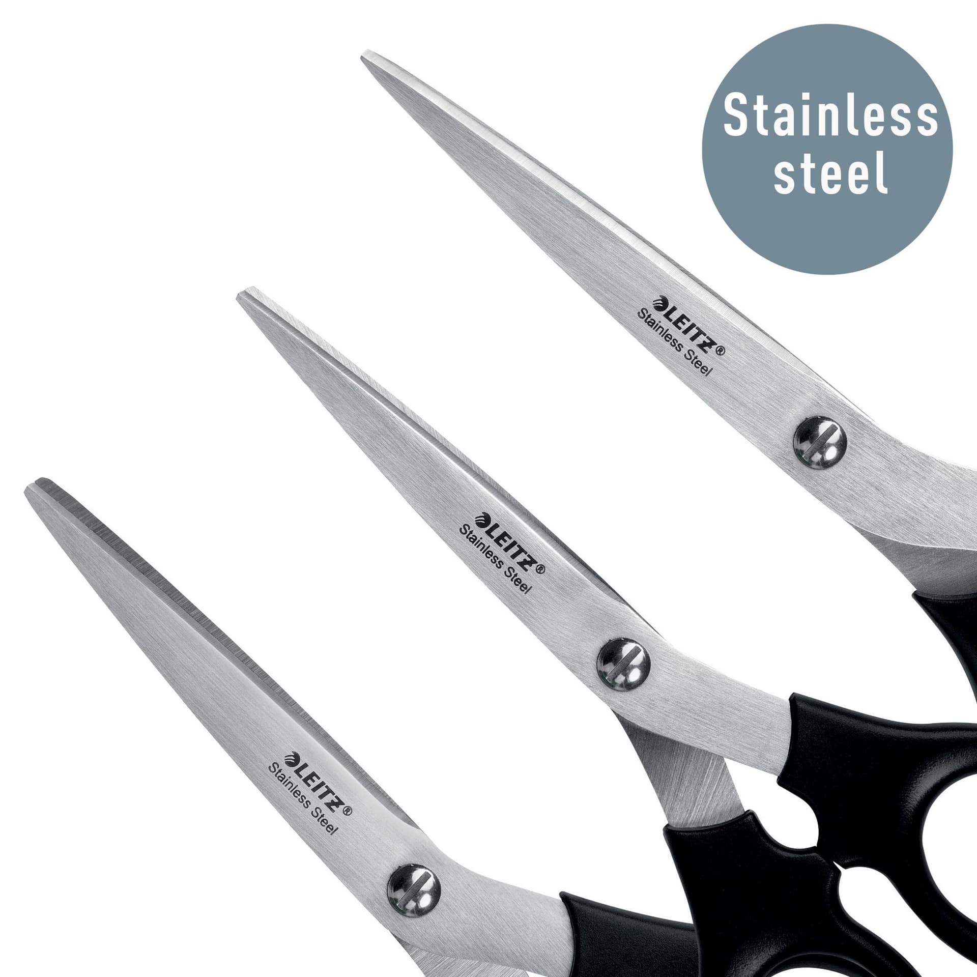 Schaar Leitz scharenset 165/185/200mm roestvrijstaal zwart 3