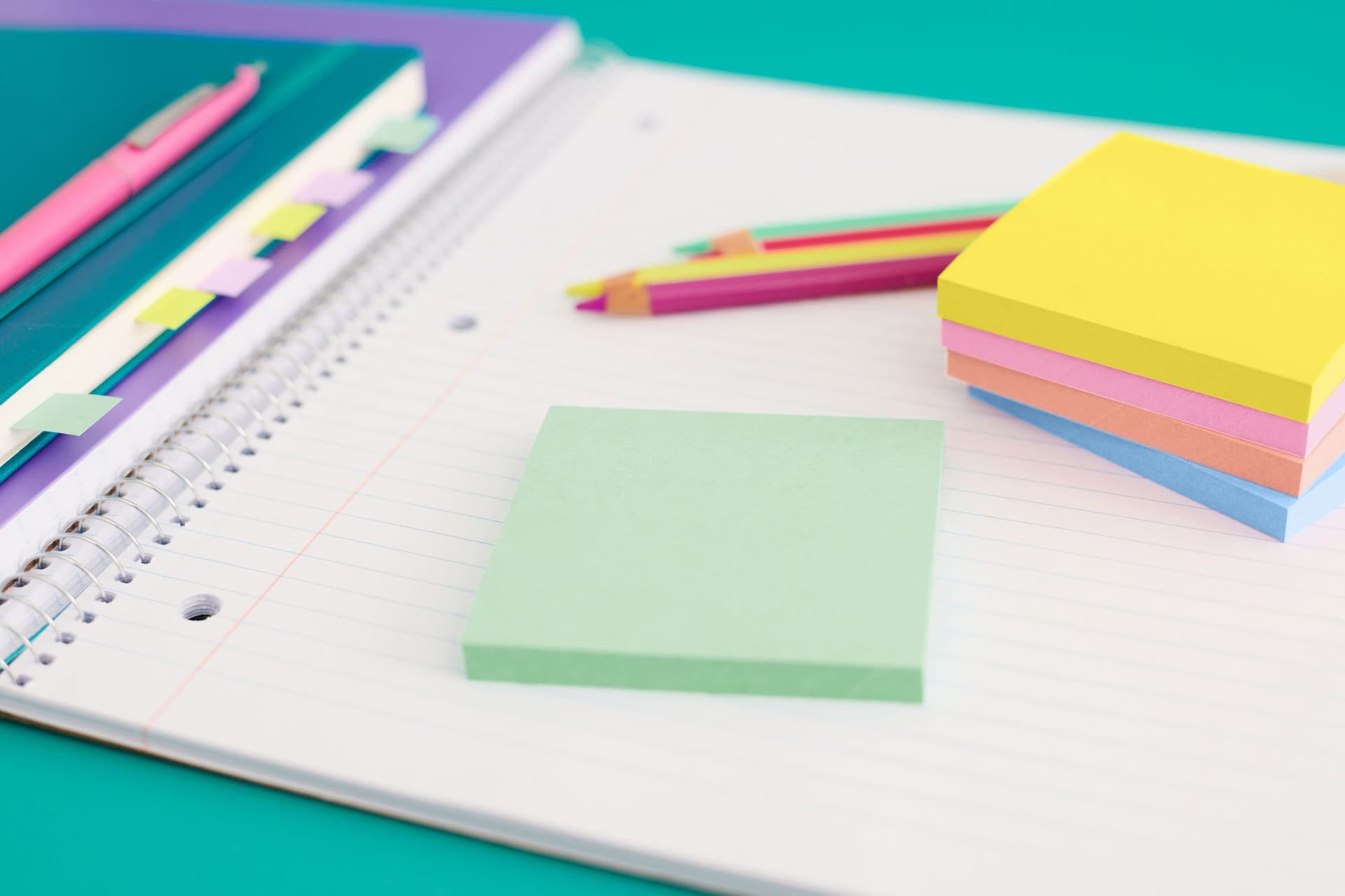 Memoblok Post-it 2014 Super Sticky kubus Summer Sorbet 355 vel 2