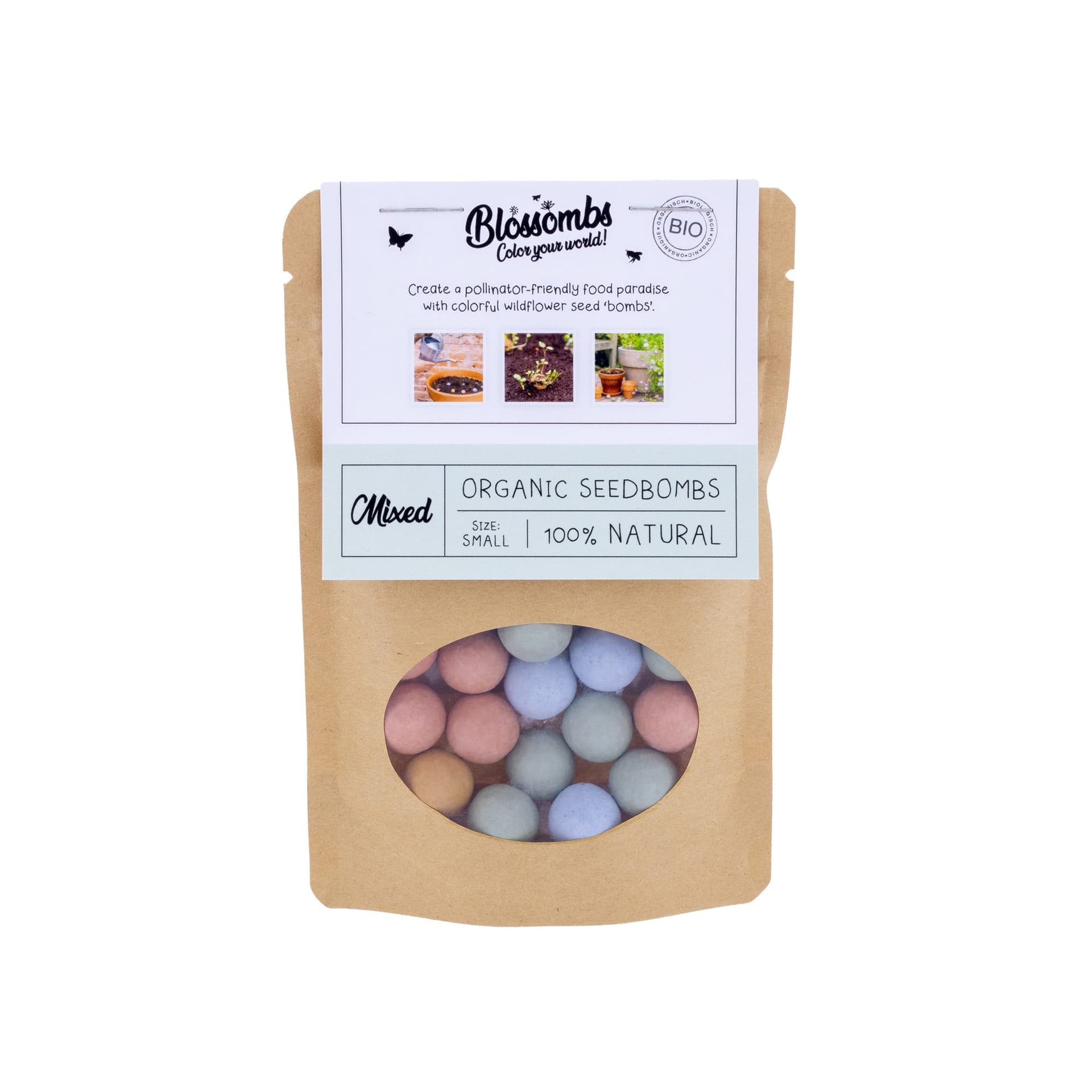 Gitfbag Blossombs mix 25 zaadbommetjes