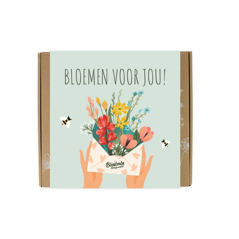 Giftbox Blossombs Bloemen voor jou box à 9 zaadbommetjes