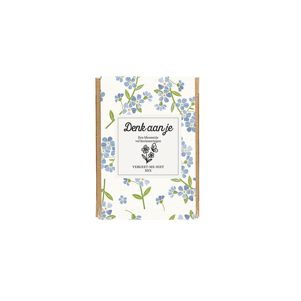 Giftbox Blossombs Denk aan je Vergeet-me-niet mix à 4 zaadbommetjes