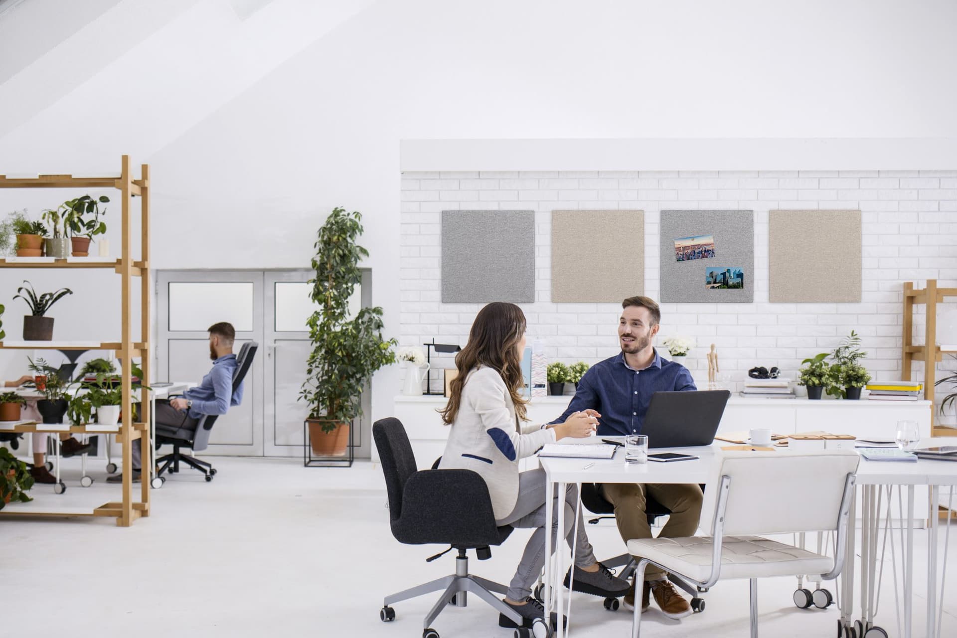 Prikbord Legamaster BOARD-UP akoestisch 75x75cm quiet grey 4