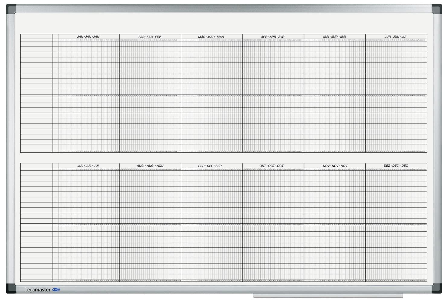 Planbord Legamaster PREMIUM projectplanner jaar 60x90cm