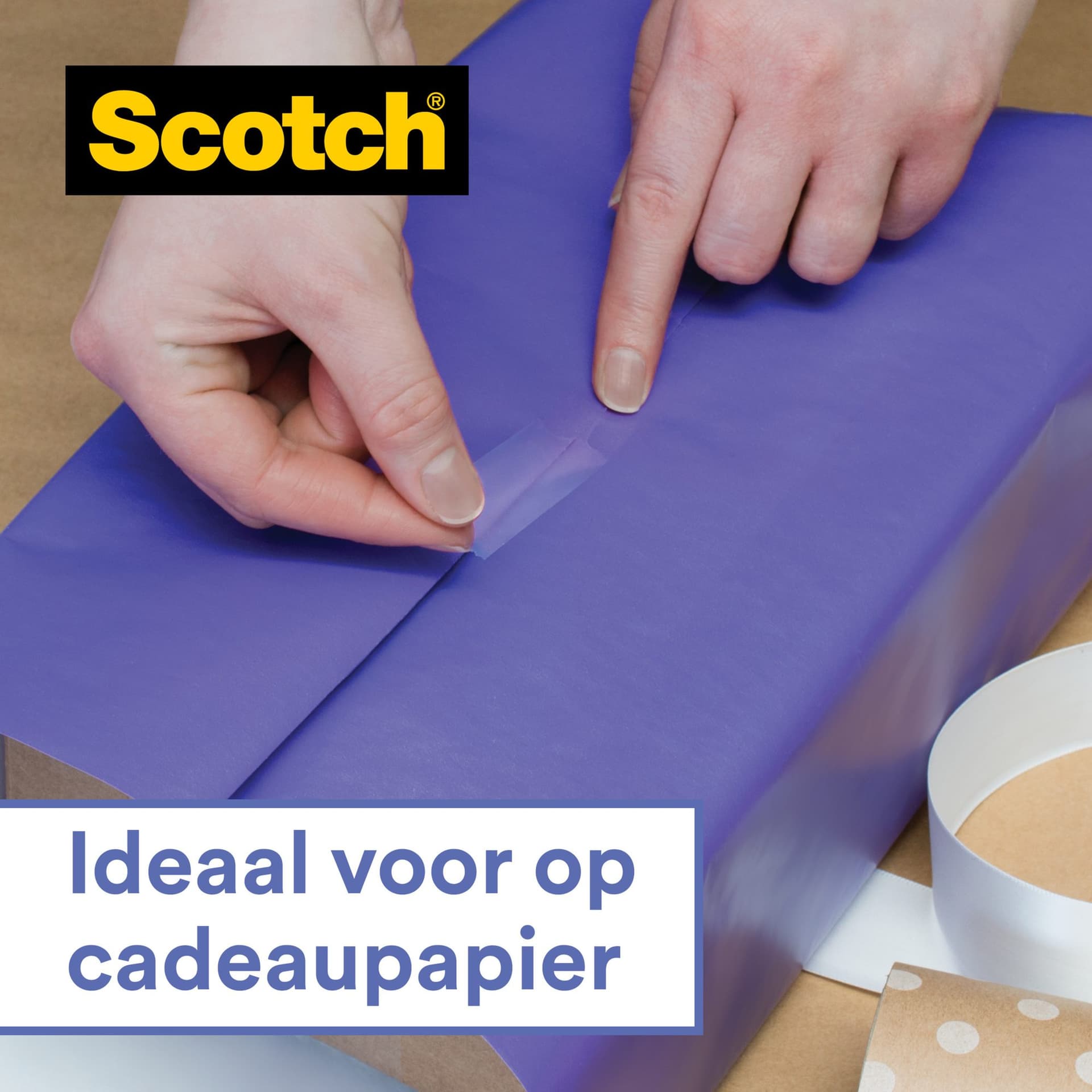 Plakband Scotch Gift-Wrap Tape 19mmx15m op dispenser 4