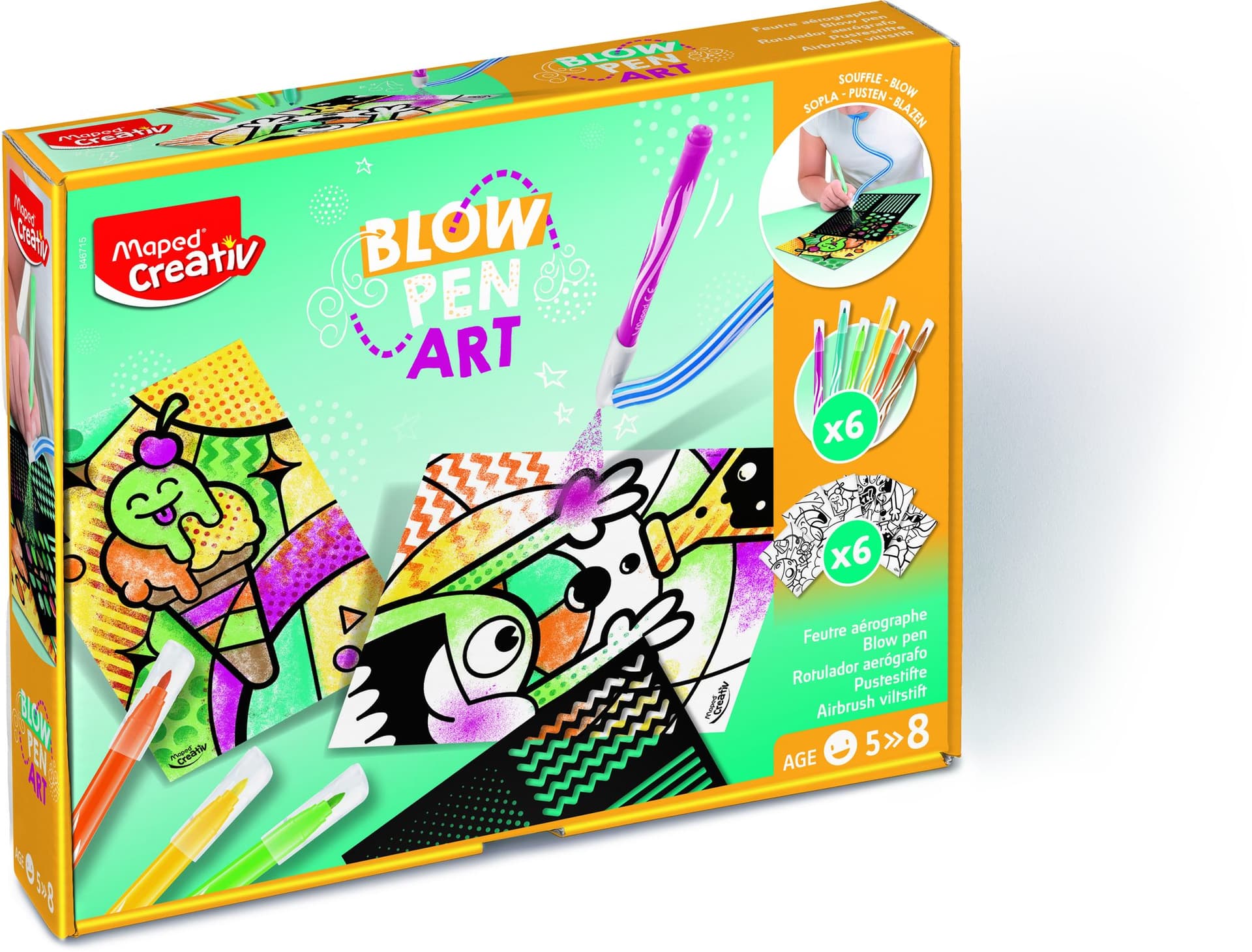 Blowpen Maped Creativ Art Pop Art complete activiteit 2