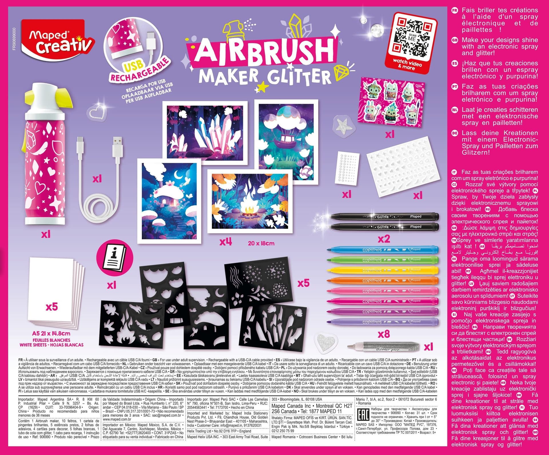 Airbrush Maker Maped Creativ Glitter 4