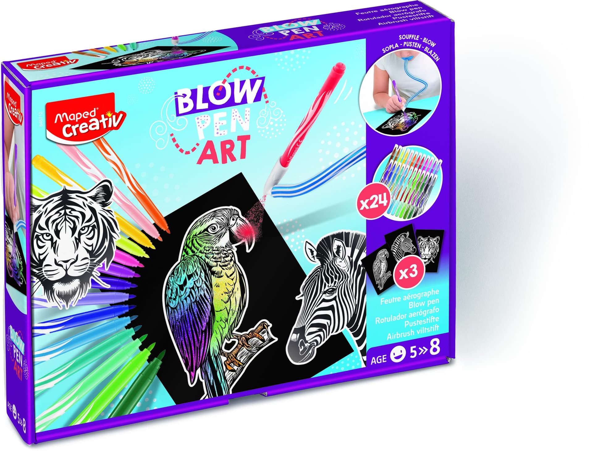 Blowpen Maped Creativ Art Creatief met 24 kleuren 4