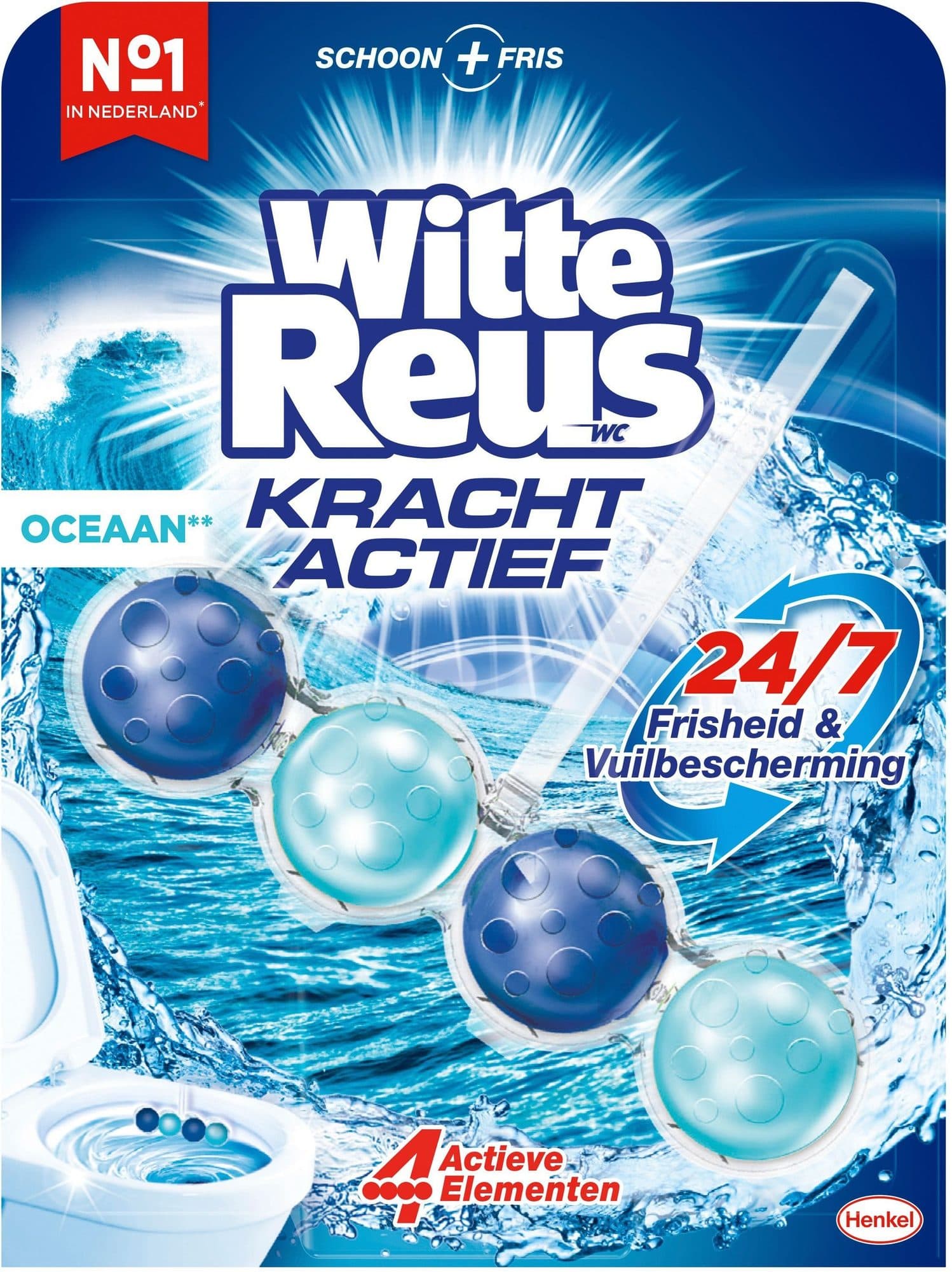 Toiletblok Witte Reus Kracht Actief oceaan