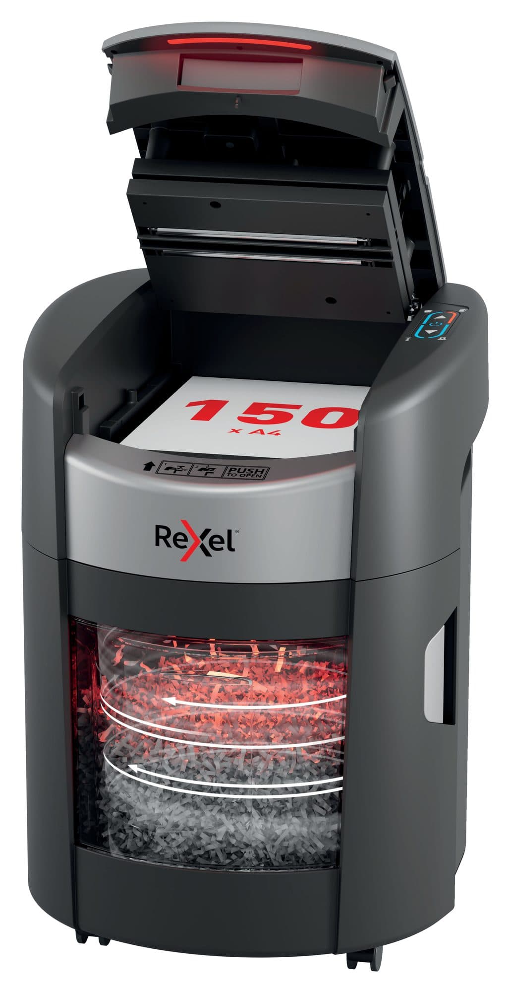 Papiervernietiger Rexel ShredMax AutoFeed+ 150X P4 snippers 4x10mm 2
