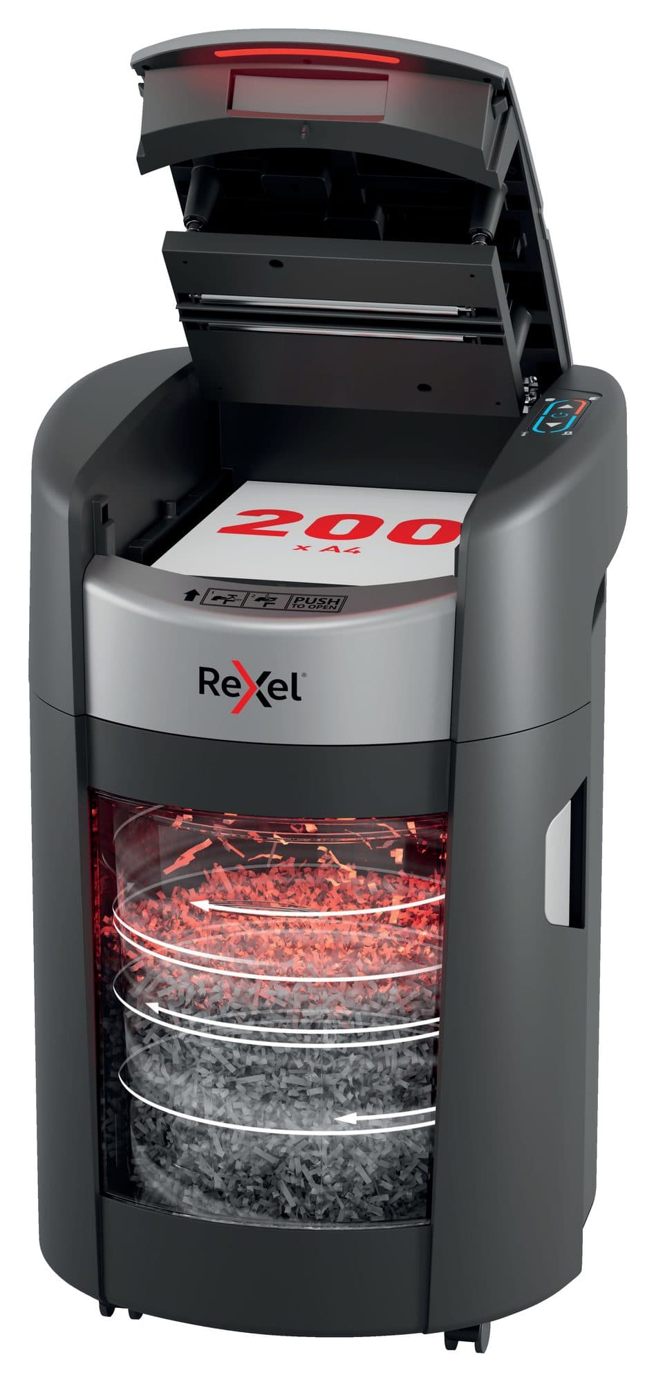 Papiervernietiger Rexel ShredMax AutoFeed+ 200X P4 snippers 4x10mm 2