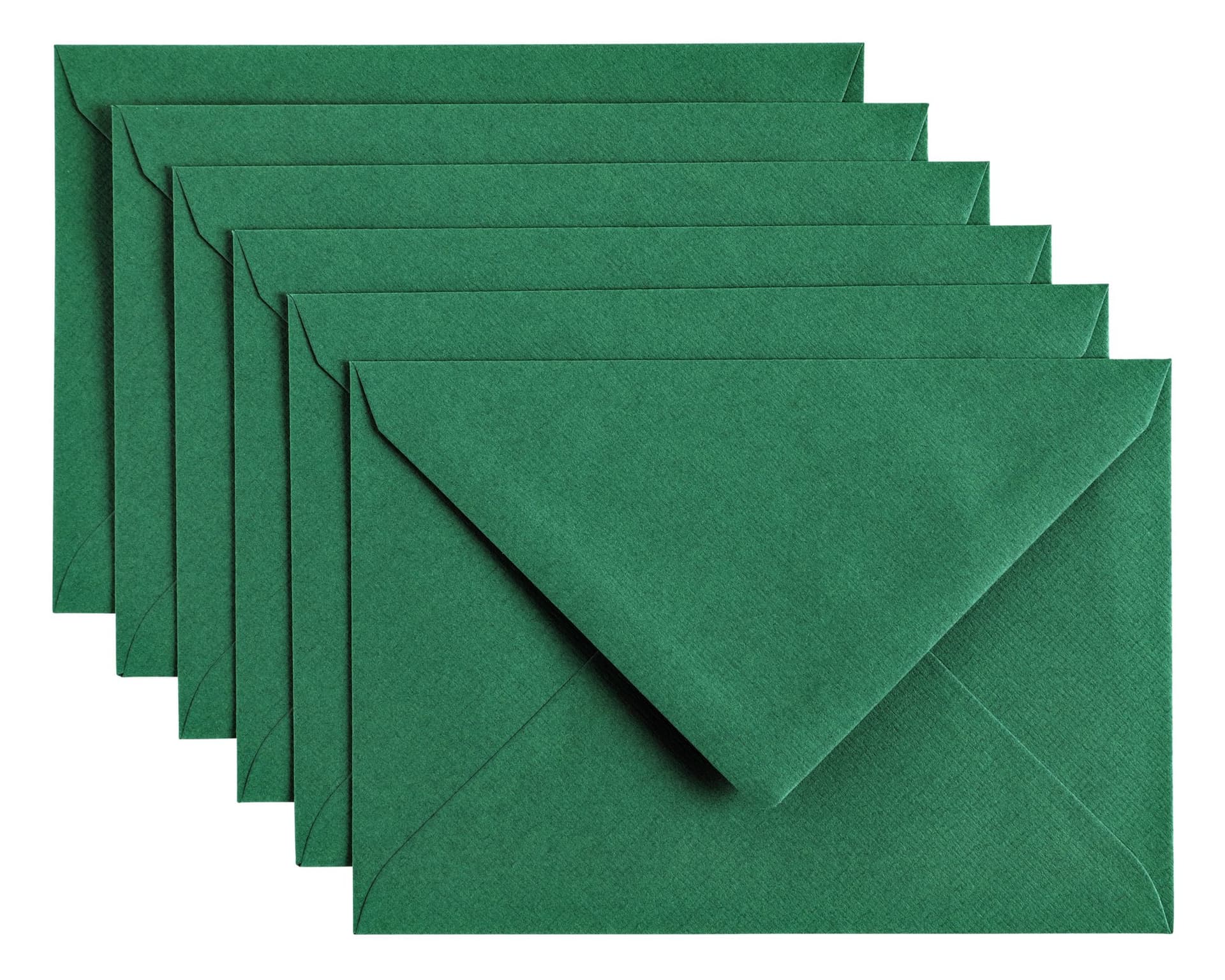 Envelop Papicolor C6 114x162mm dennengroen pak à 6 stuks