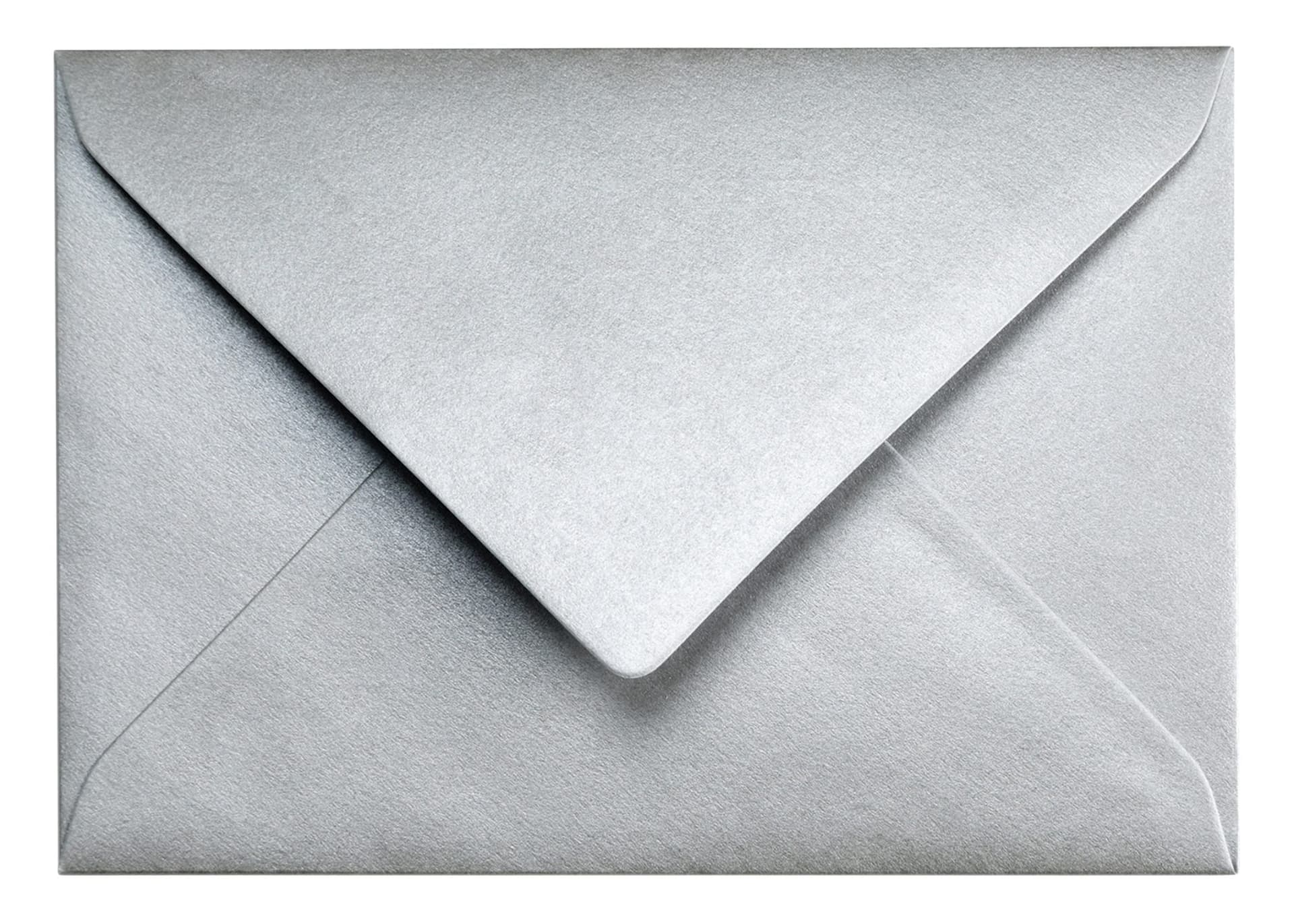 Envelop Papicolor C6 114x162mm metallic zilver pak à 6 stuks 2