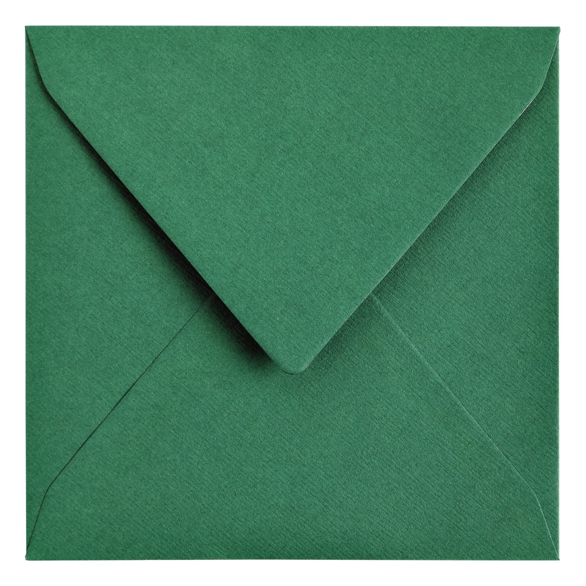 Envelop Papicolor 140x140mm dennengroen pak à 6 stuks 2