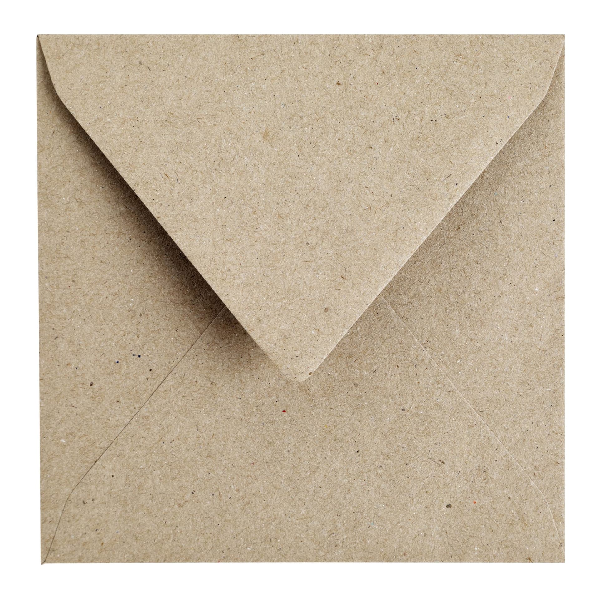 Envelop Papicolor 140x140mm kraft grijs pak à 6 stuks 2