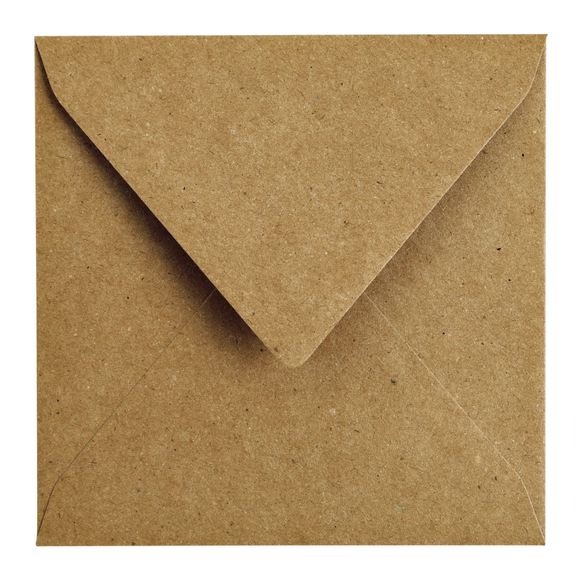 Envelop Papicolor 140x140mm kraft bruin pak à 6 stuks 2