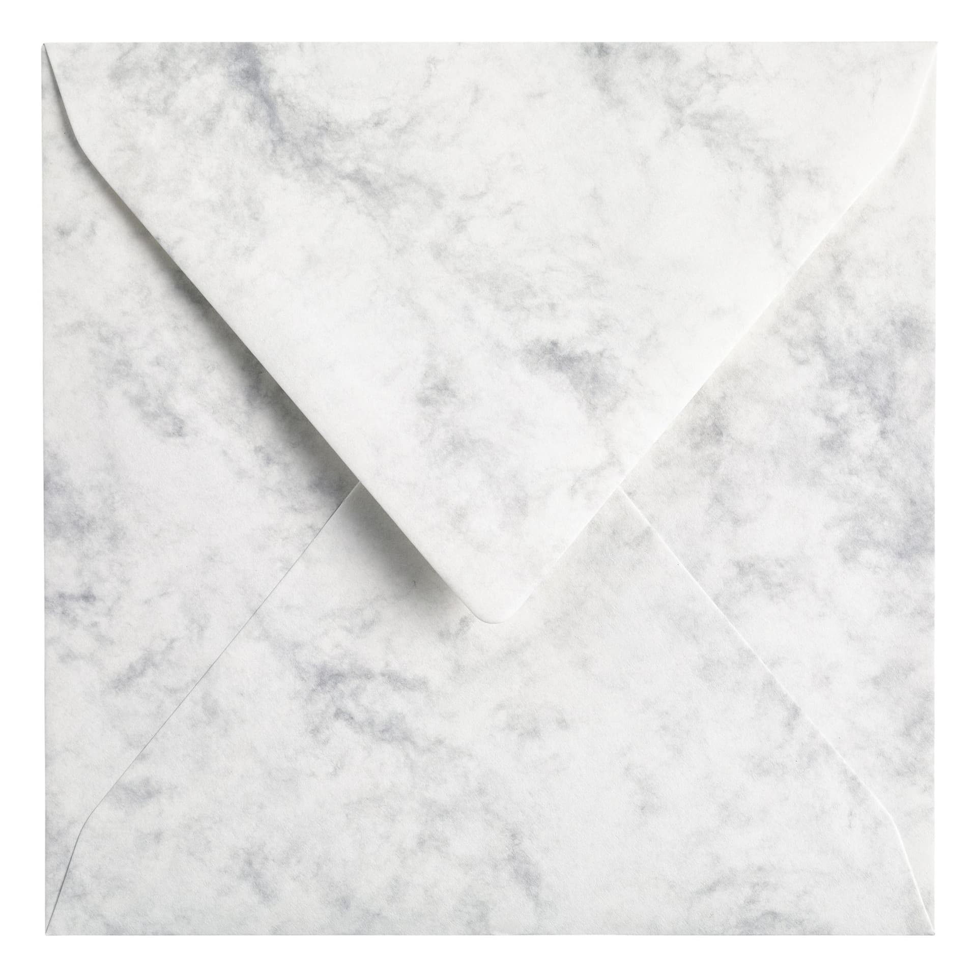 Envelop Papicolor 140x140mm marble grijs pak à 6 stuks 2