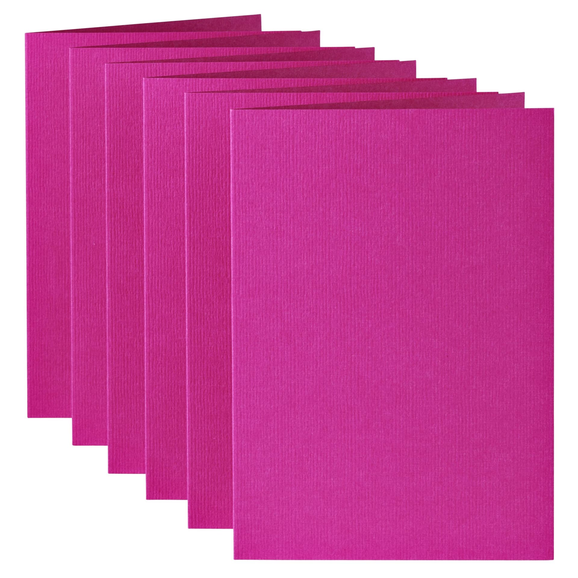 Correspondentiekaart Papicolor dubbel 105x148mm felroze pak à 6 stuks 2