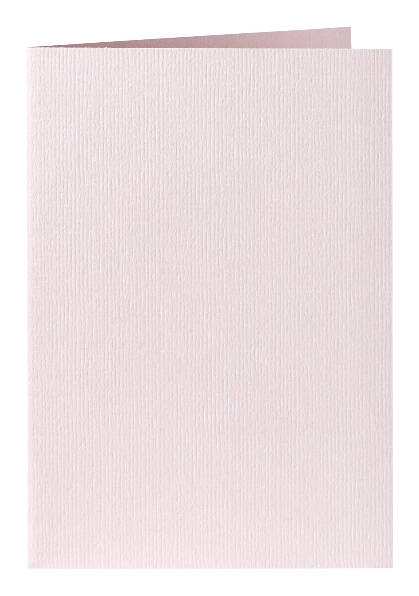 Correspondentiekaart Papicolor dubbel 105x148mm lichtroze pak à 6 stuks
