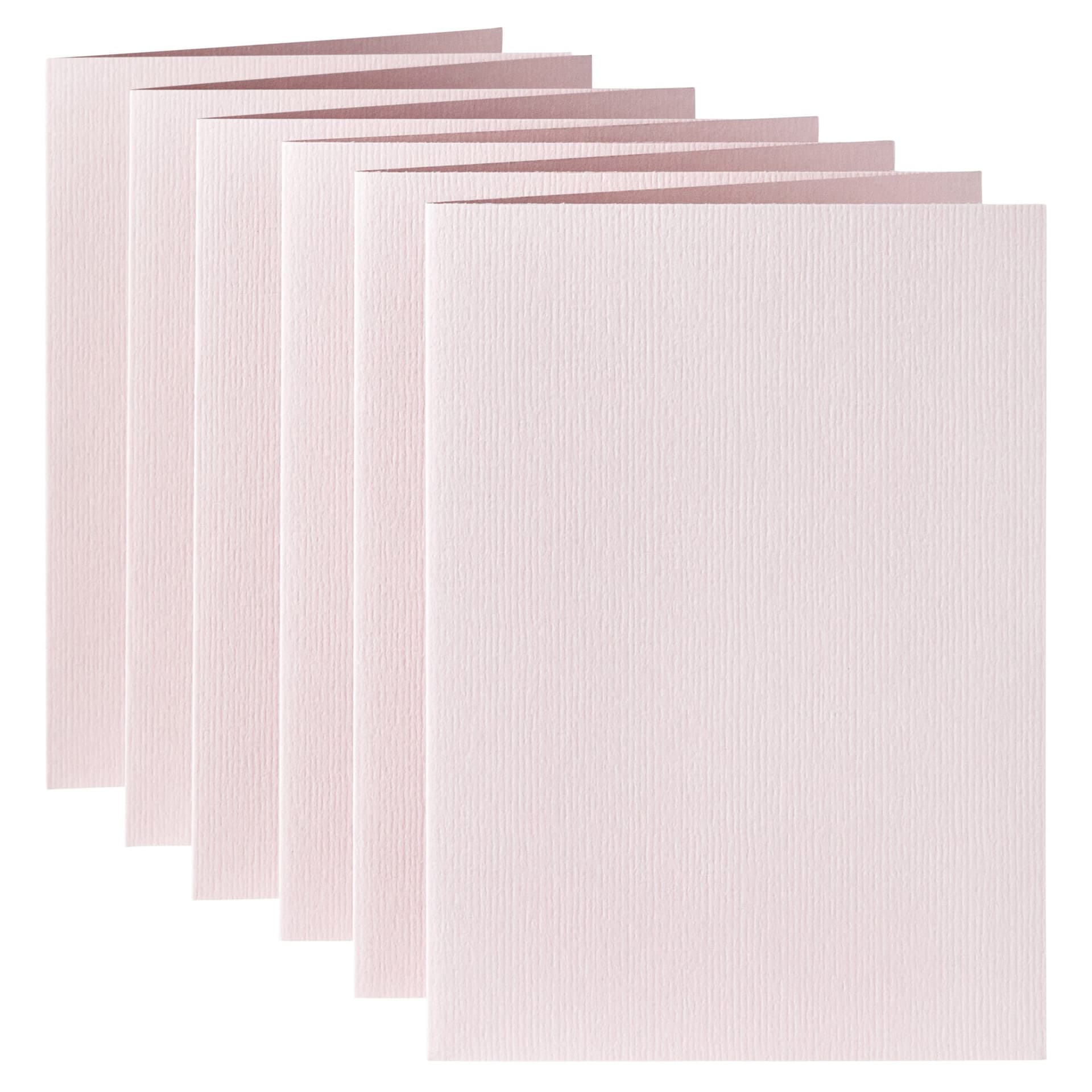 Correspondentiekaart Papicolor dubbel 105x148mm lichtroze pak à 6 stuks 2