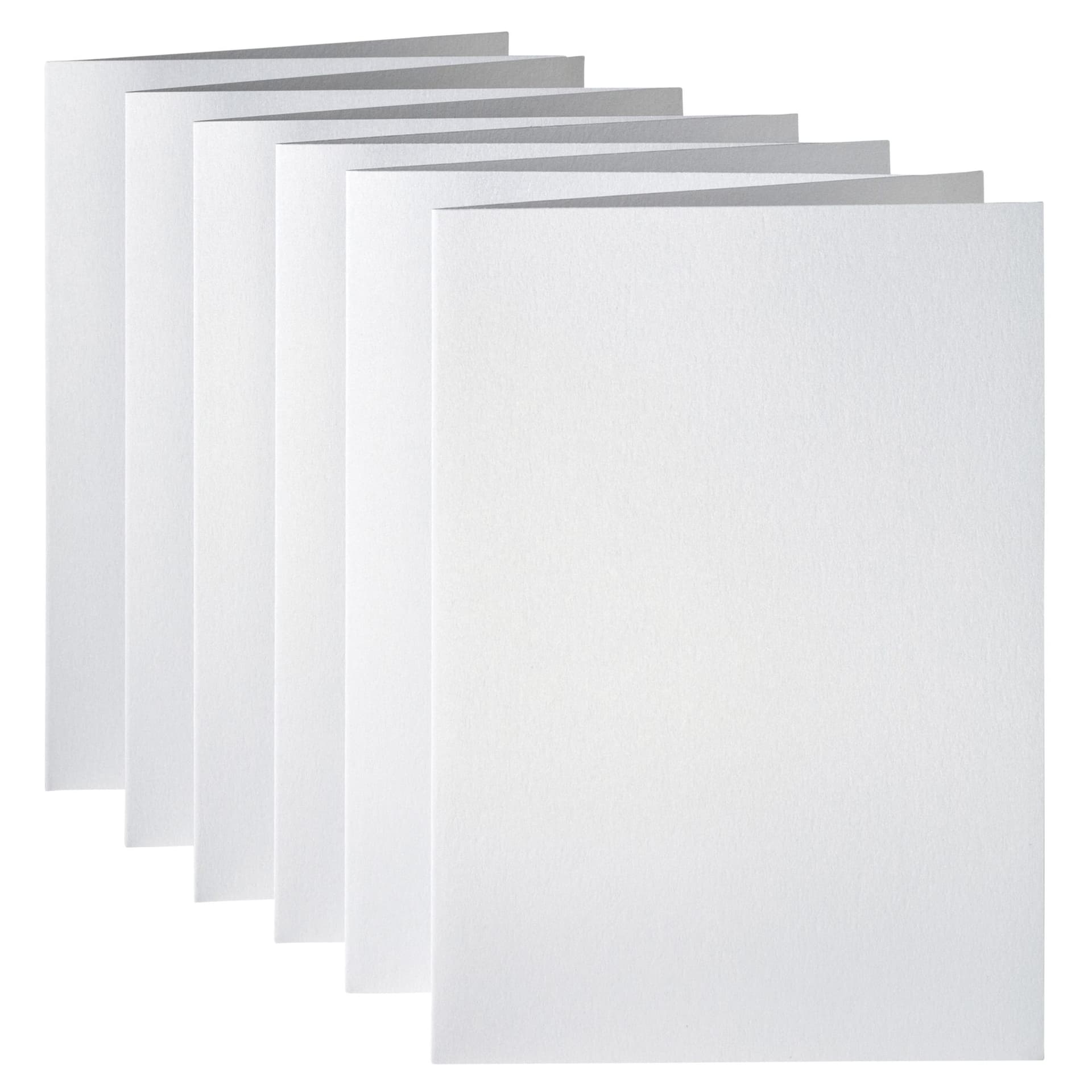 Correspondentiekaart Papicolor dubbel 105x148mm metallic parelwit pak à 6 stuks 2