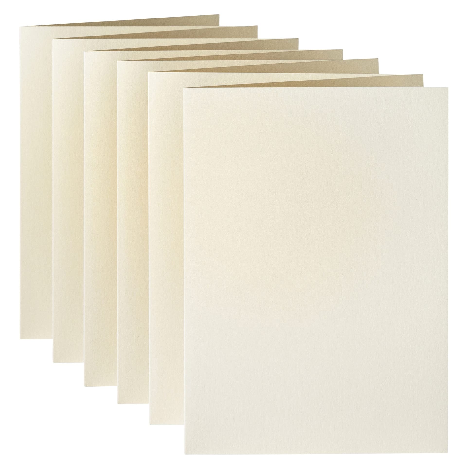Correspondentiekaart Papicolor dubbel 105x148mm metallic ivoor pak à 6 stuks 2