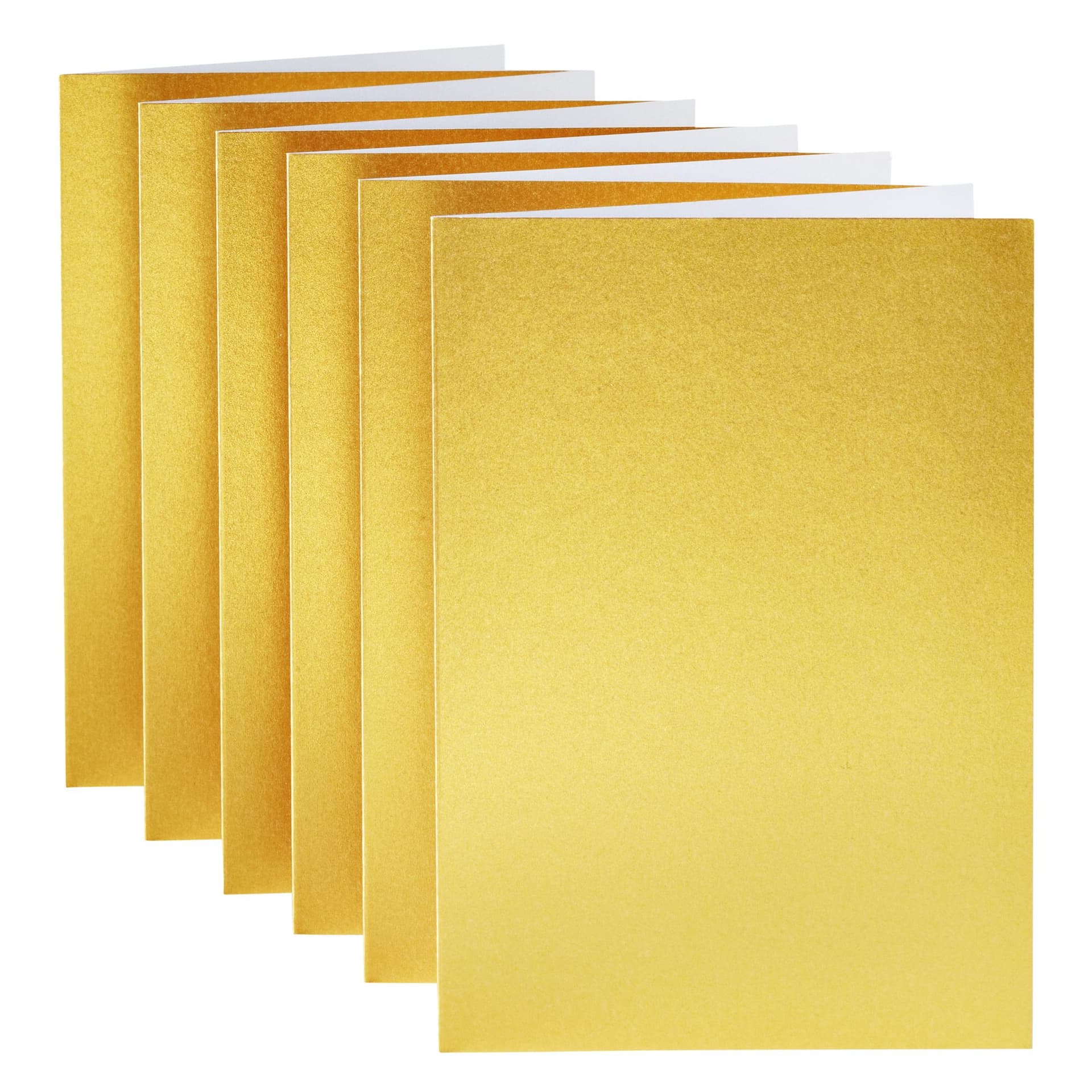 Correspondentiekaart Papicolor dubbel 105x148mm metallic goud pak à 6 stuks 2