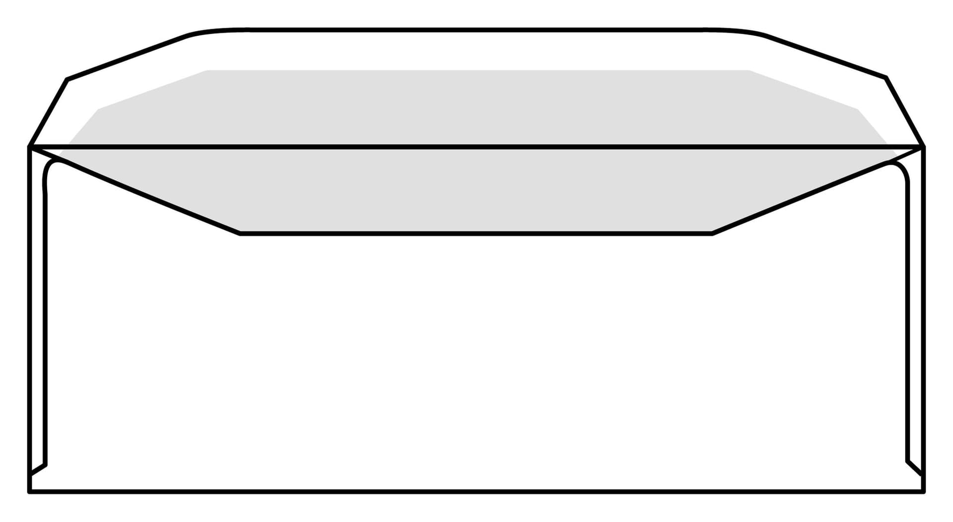 Envelop IEZZY C5/6 114x229mm venster rechts gegomd wit 500 stuks
