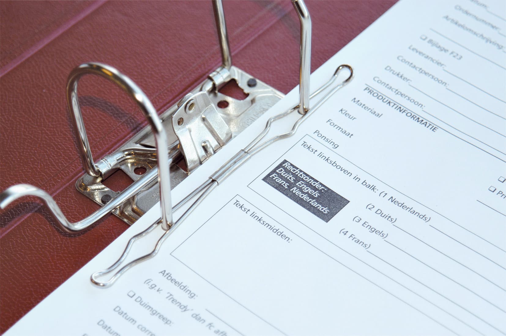 Papierspanner Kangaro voor ordners en ringbanden 20 stuks 2