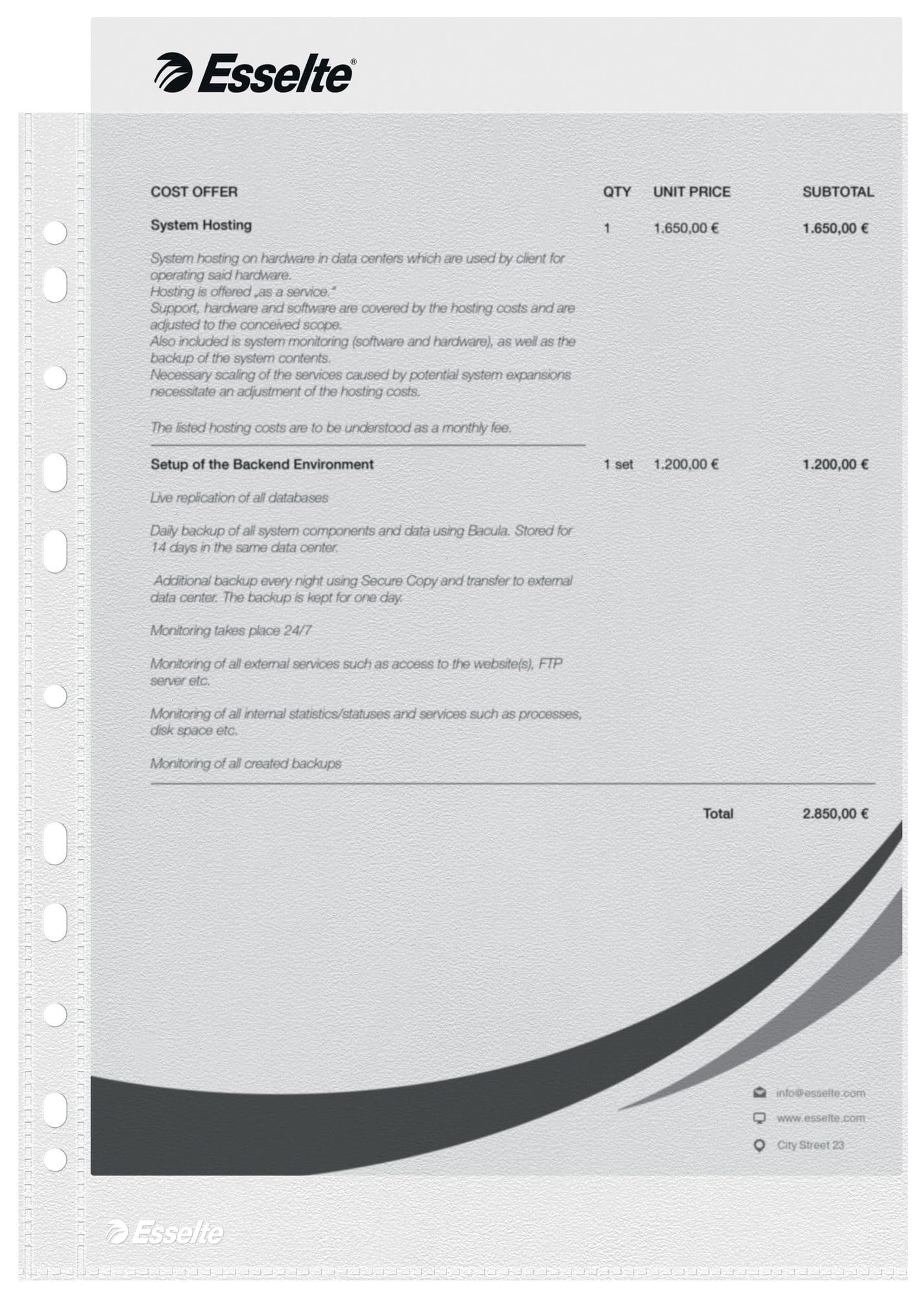 Showtas Esselte Economy copy safe 0.05mm PP A4 100 stuks 3