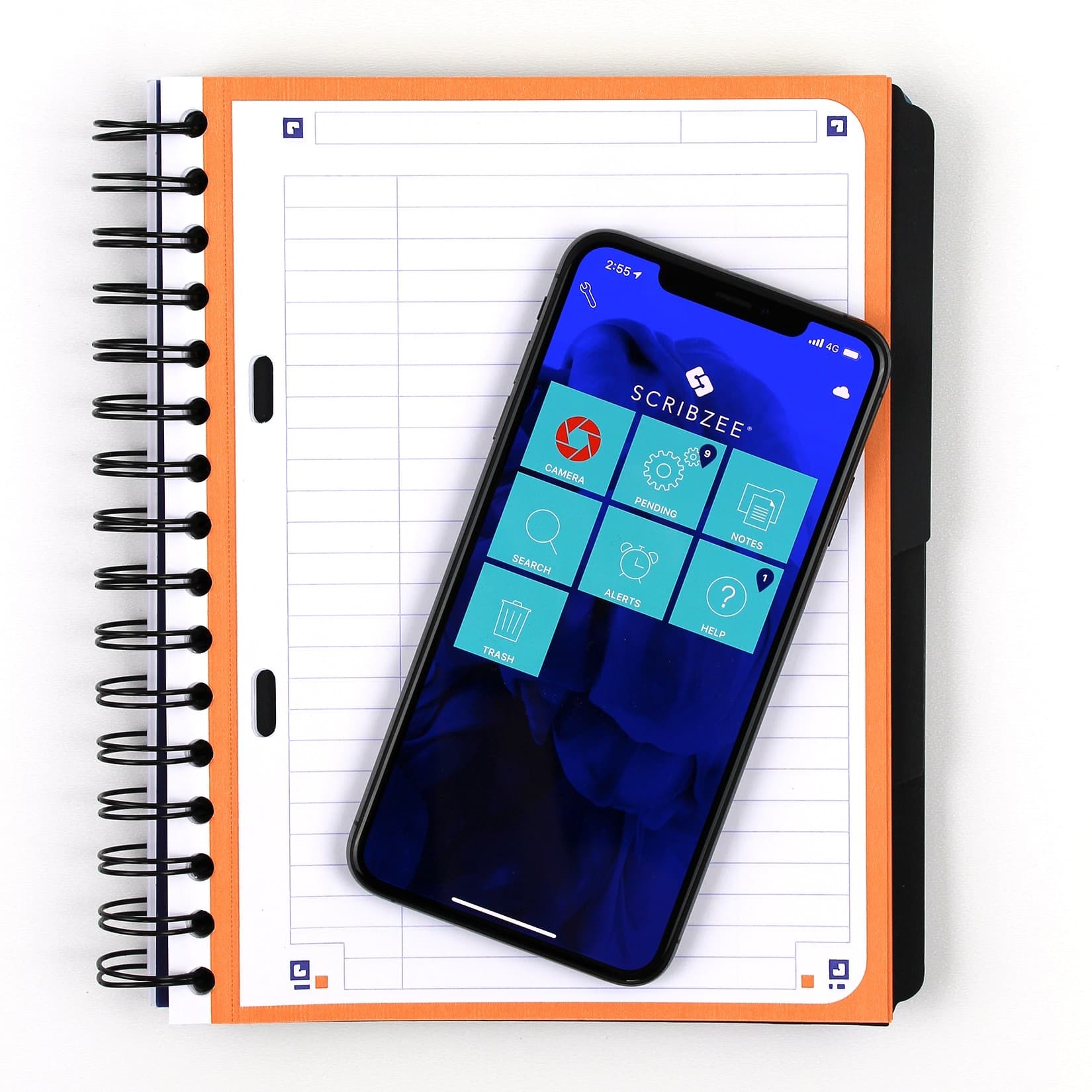 Projectboek Oxford School A5+ lijn 6-gaats 240 pagina's 80gr blauw 3