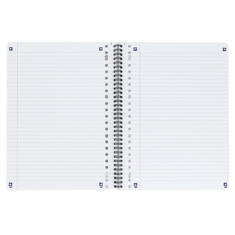 Collegeblok Oxford School A4+ lijn 23-gaats 160 pagina's 80gr zwart 2