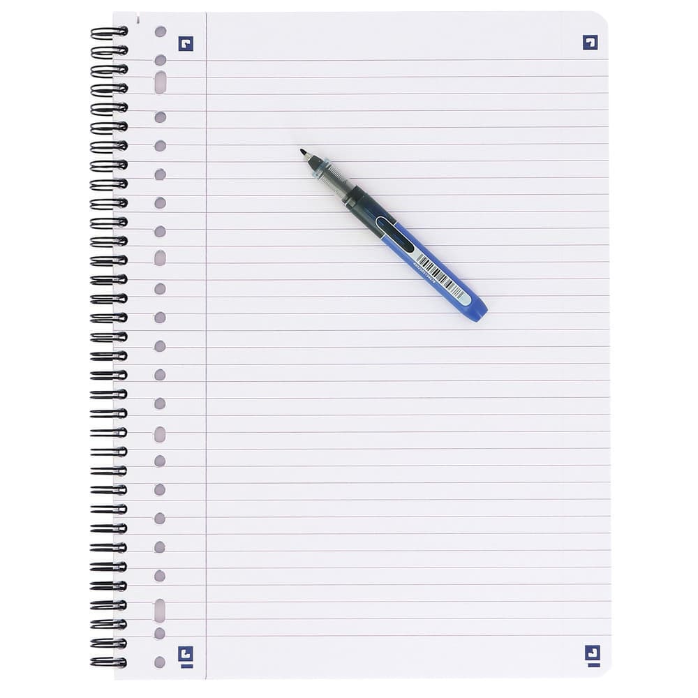Collegeblok Oxford School A4+ lijn 23-gaats 160 pagina's 80gr zwart 4
