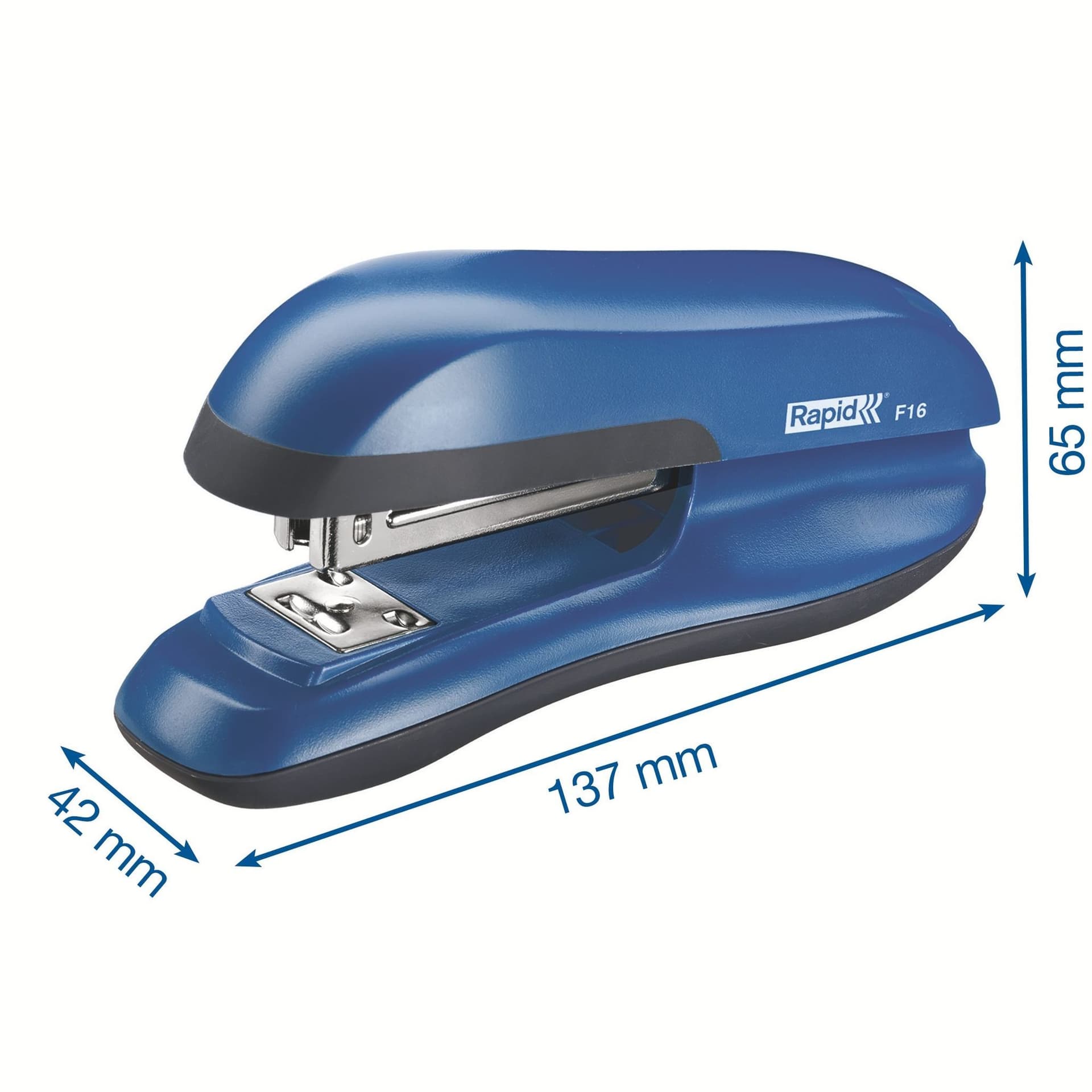 Bureaunietmachine Rapid Fashion full-strip F16 20 vel blauw 2