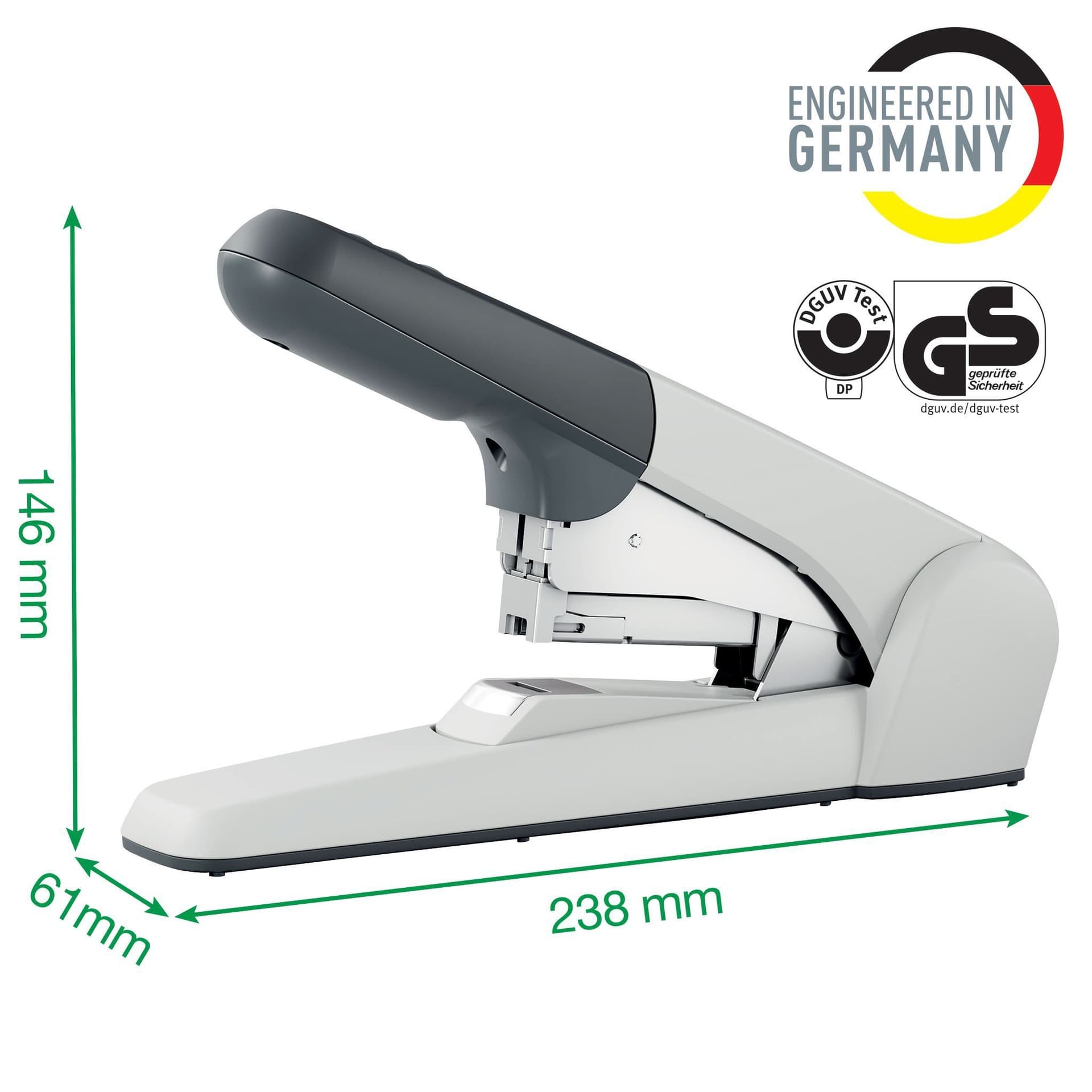 Nietmachine Leitz Heavy Duty Flat Clinch 60 vel zilver 2