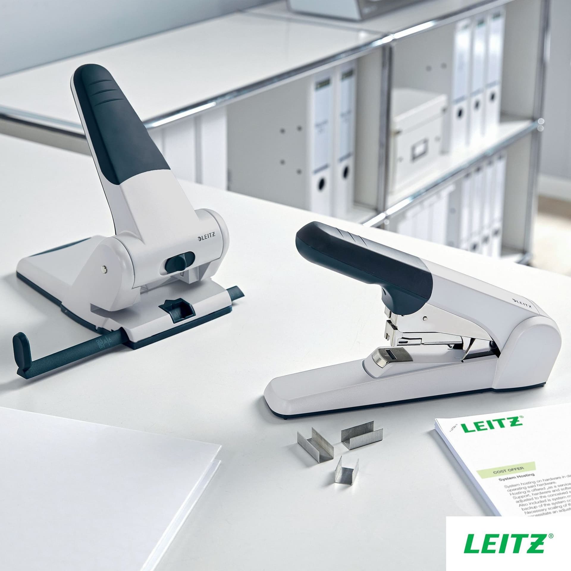 Nietmachine Leitz Heavy Duty Flat Clinch 60 vel zilver 4