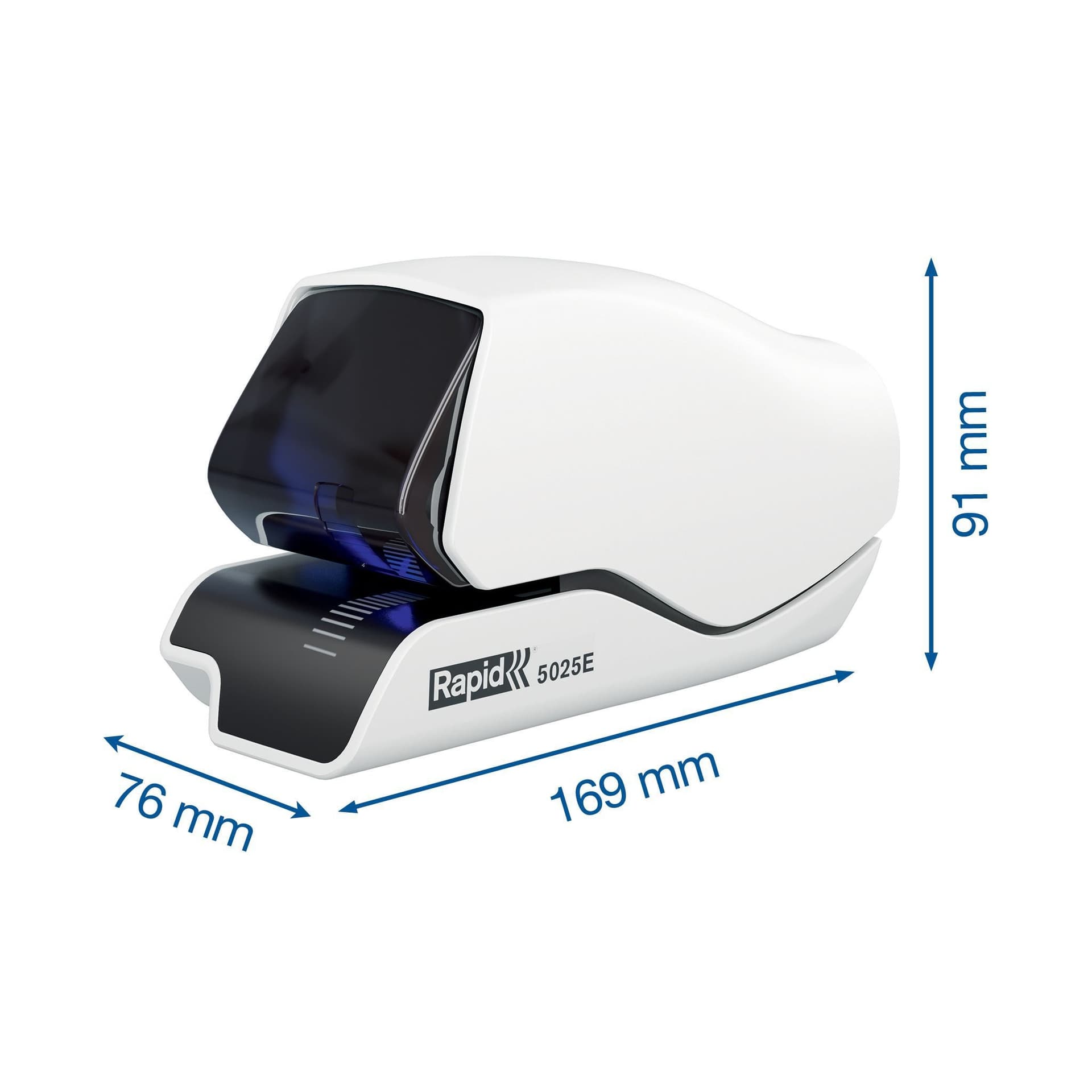 Nietmachine Rapid Supreme contactloos elektrisch 5025e 25 vel wit 2