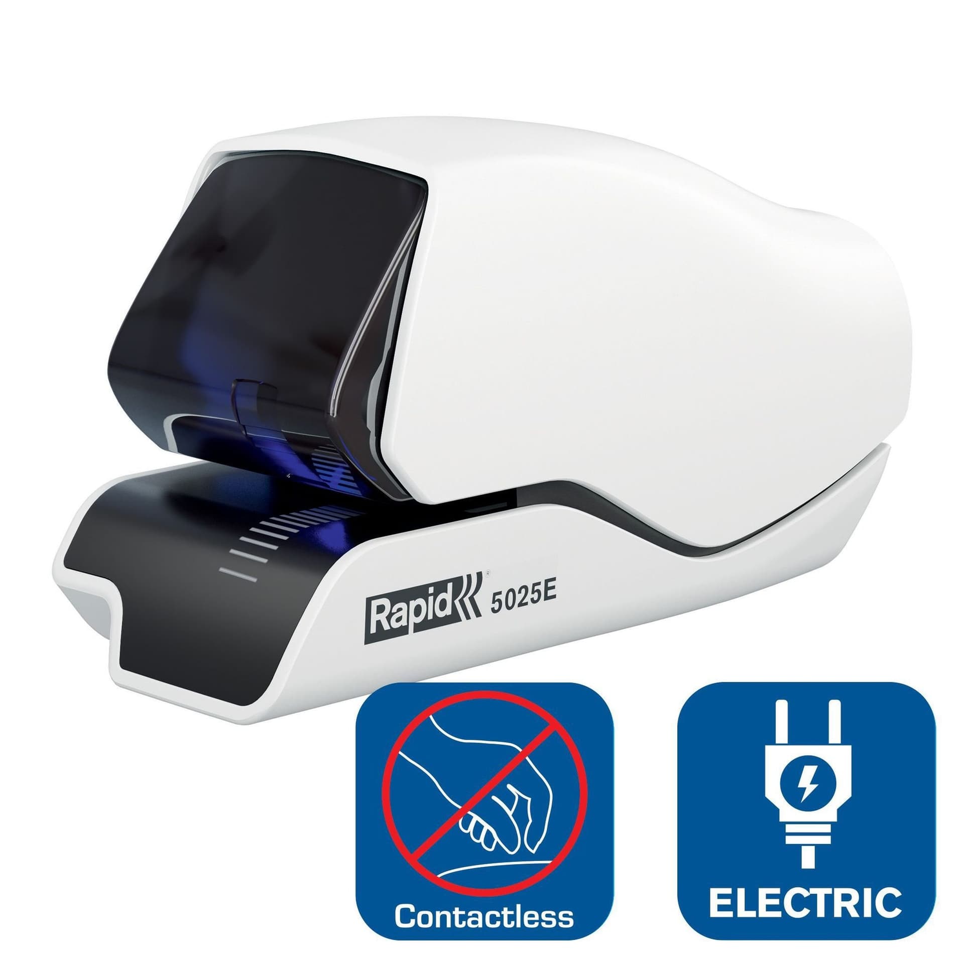Nietmachine Rapid Supreme contactloos elektrisch 5025e 25 vel wit 4