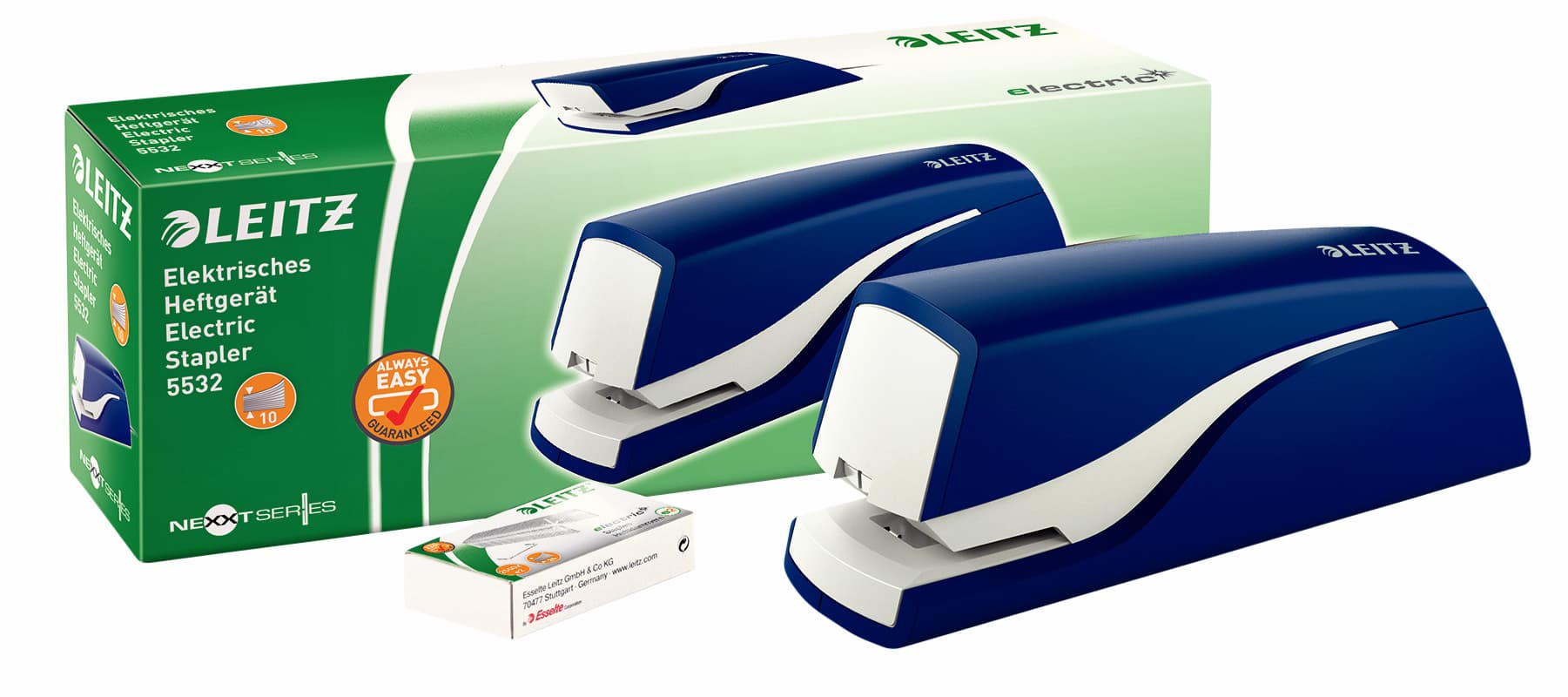 Nietmachine Leitz NeXXt elektrisch contactloos 10 vel blauw 2